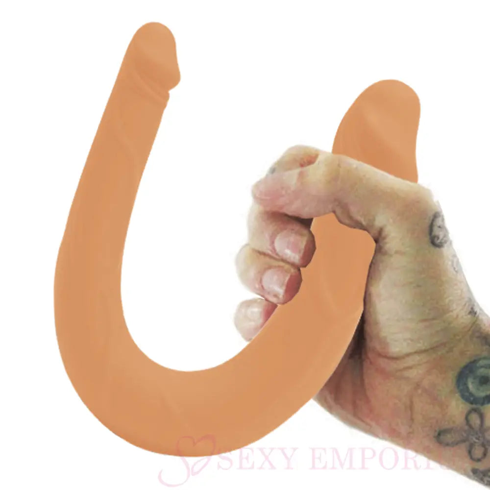12 Inch Mini Double Dong Flesh - Save 25% - Fast Shipping - Dildo United Kingdom Stoke-on-trent
