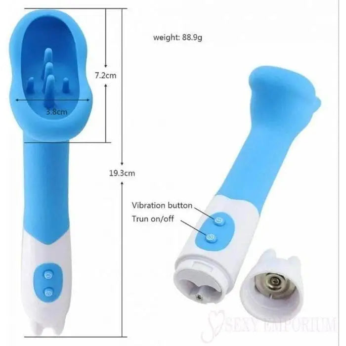 12 Speed Yue Chao Brush Blue - Save 15% - Fast Shipping - Vibrator United Kingdom Stoke-on-trent
