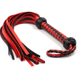 13 Inch Red & Black Chequered Flogger - Sexy Emporium