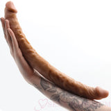 15.5 Inch Double Ended Dildo Brown - Save 15% - Fast Shipping - United Kingdom Stoke-on-trent
