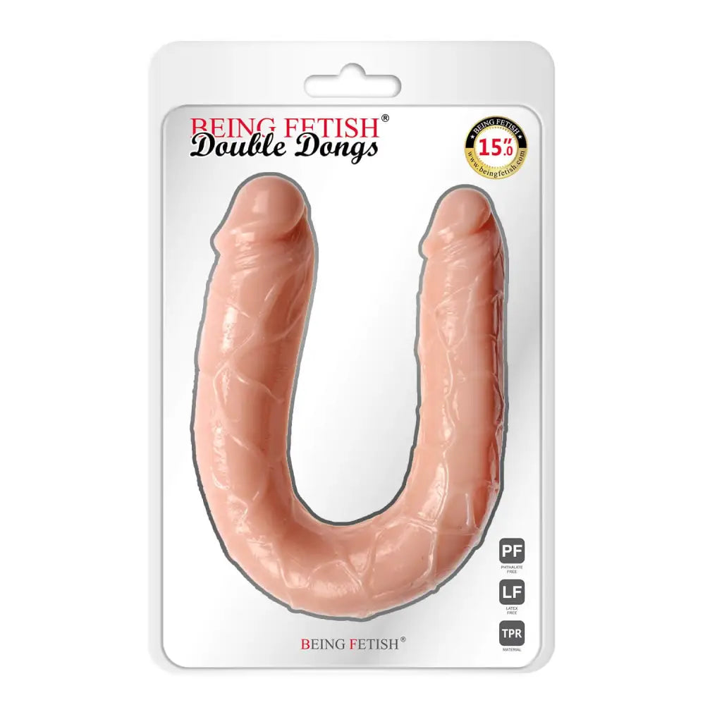 15 Inch Flesh White Double Ended Dildo - Save 20% - Fast Shipping - United Kingdom Stoke-on-trent