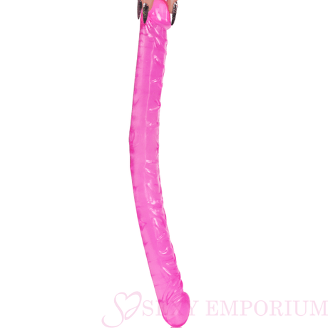 17.5 Inch Double Ended Dildo Pink - Save 25%