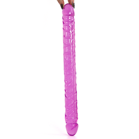 17.5 Inch Double Ended Dildo Purple - Save 25%