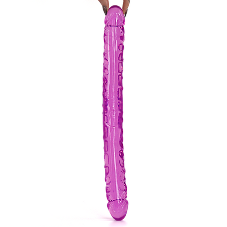 17.5 Inch Double Ended Dildo Purple - Save 25%