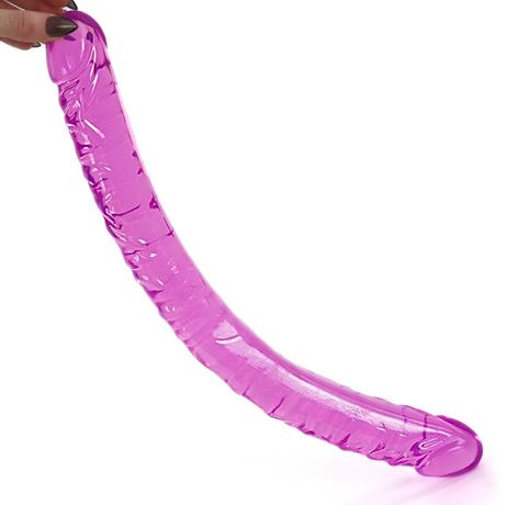 17.5 Inch Double Ended Dildo Purple - Save 25%