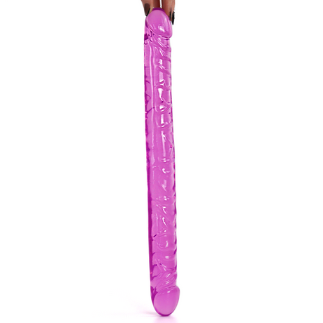 17.5 Inch Double Ended Dildo Purple - Save 25%
