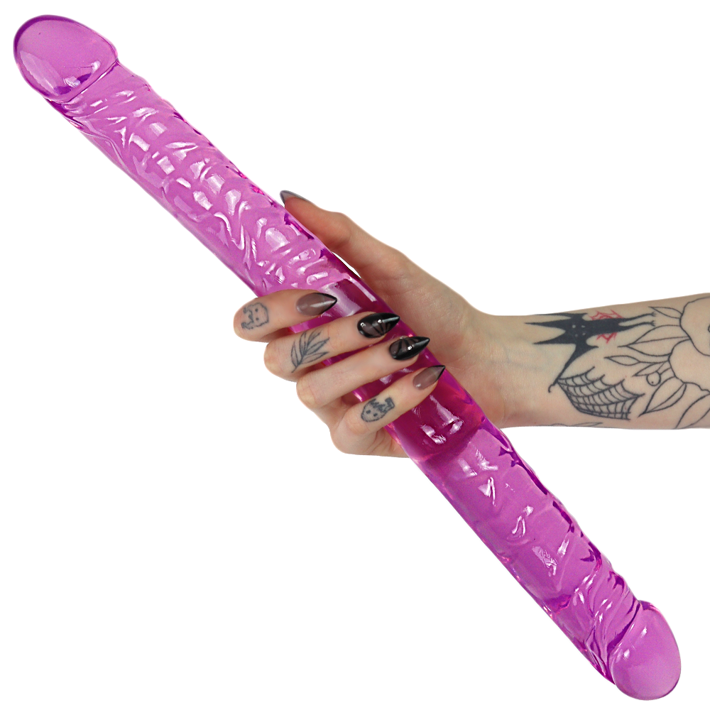 17.5 Inch Double Ended Dildo Purple