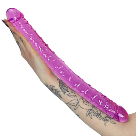 17.5 Inch Double Ended Dildo Purple - Save 25% - Fast Shipping - United Kingdom Stoke-on-trent