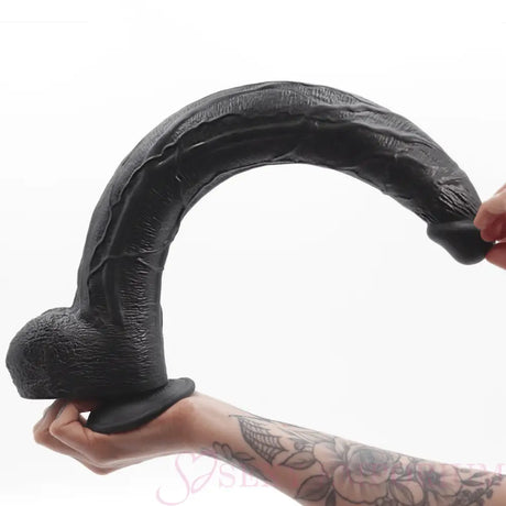 17 Inch Dark Destroyer Black Strap on Dildo with Purple Harness - Save 15% - on - Sale United Kingdom Stoke-on-trent