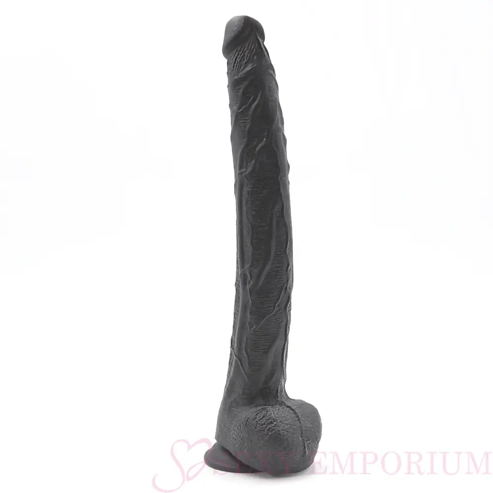 The Dark Destroyer 17 Inch Mega Dong Black Flesh - Fast Shipping - Dildo United Kingdom Stoke-on-trent