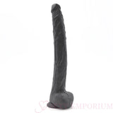 The Dark Destroyer 17 Inch Mega Dong Black Flesh - Fast Shipping - Dildo United Kingdom Stoke-on-trent