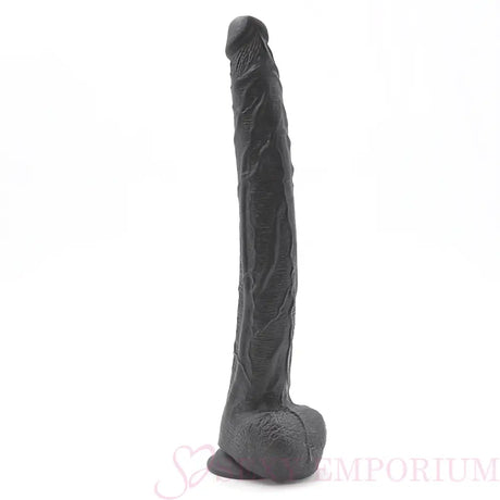 The Dark Destroyer 17 Inch Mega Dong Black Flesh - Fast Shipping - Dildo United Kingdom Stoke-on-trent