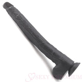 The Dark Destroyer 17 Inch Mega Dong Black Flesh - Fast Shipping - Dildo United Kingdom Stoke-on-trent