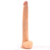 The Dark Destroyer 17 Inch Mega Dong White Flesh - Fast Shipping - Dildo United Kingdom Stoke-on-trent