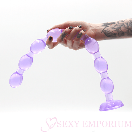 19 Inch Giant Anal Beads Purple - Sex Toy - Save 20% - Dildo