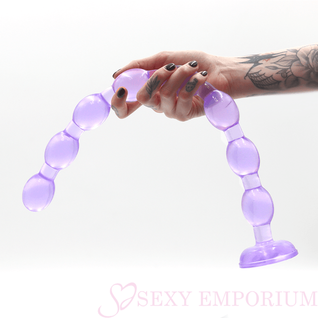 19 Inch Giant Anal Beads Purple - Sex Toy - Save 20% - Dildo