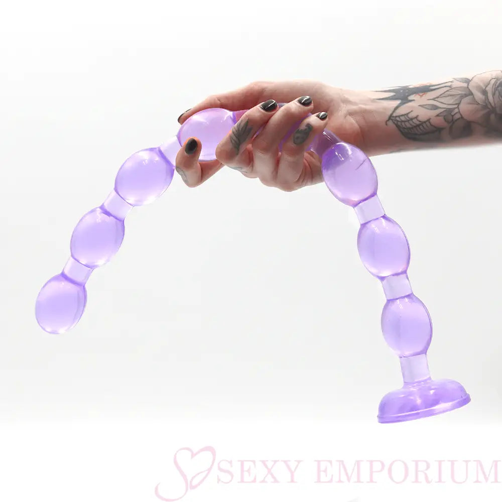19 Inch Giant Anal Beads Purple - Dildos - Save 30% - Fast Shipping - Dildo United Kingdom Stoke-on-trent