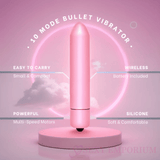 Krachtige Bullet Vibrator met 10 Snelheden Baby Roze