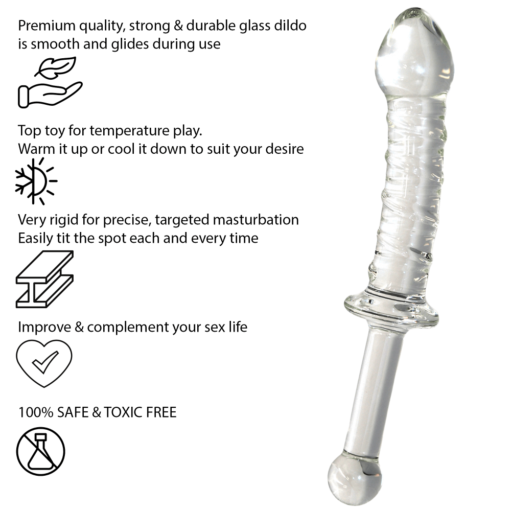 9 Inch Glass Sword Dildo