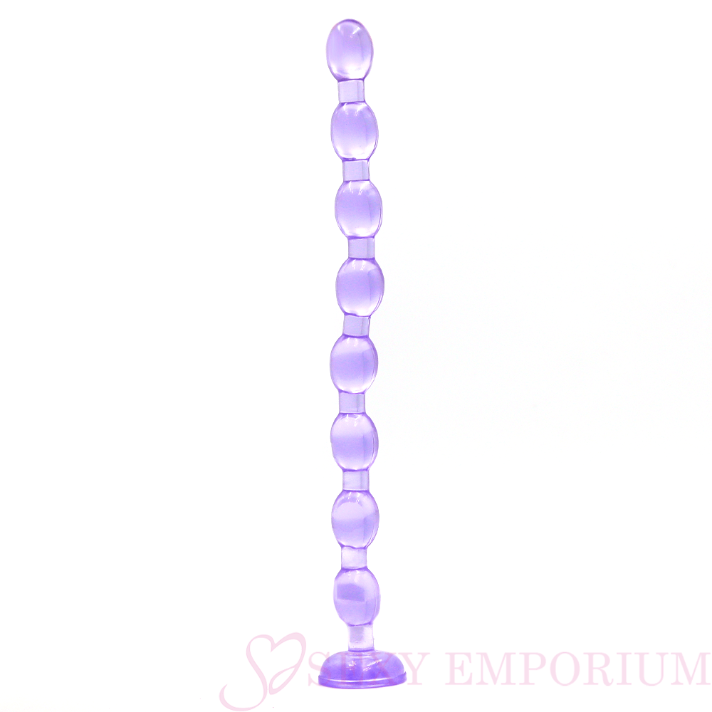 19 Inch Giant Anal Beads Purple