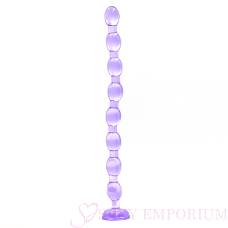 19 Inch Giant Anal Beads Purple