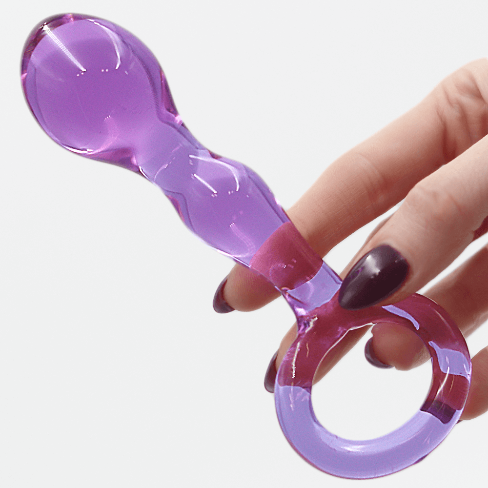 Dildo anal de la passion violette de 5,9 pouces pourpre