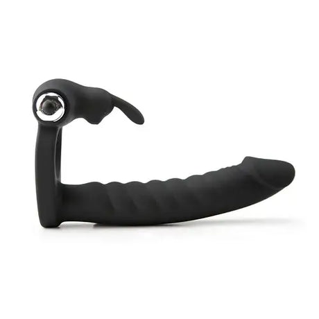 7 Speed/mode Double Penetration Anal Dildo Sex Toy with Cock Ring Silicone Dong
