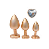 Gleaming Love Pearl Gold Butt Plug Set