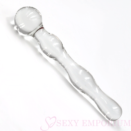 6.9 Inch Clear Double Ended Glass Dildo