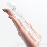 6.9 Inch Clear Double Ended Glass Dildo