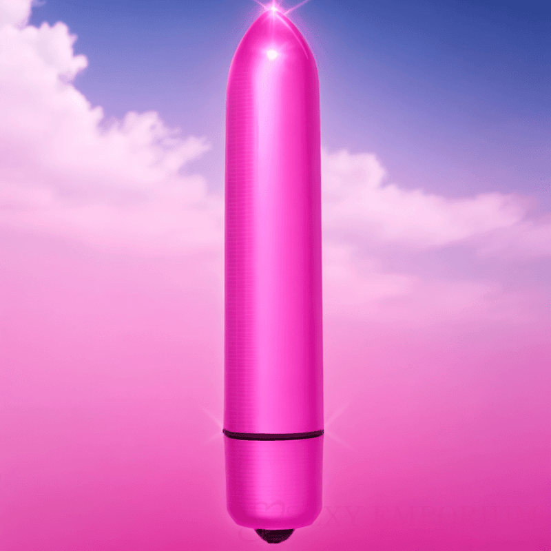 Мощный 10-скоростной пулевой вибратор ярко-розового цвета