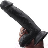Realistic 6 Inch Suction Cup Dildo Black