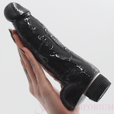 Levensechte vibrator van 7,5 inch, zwart