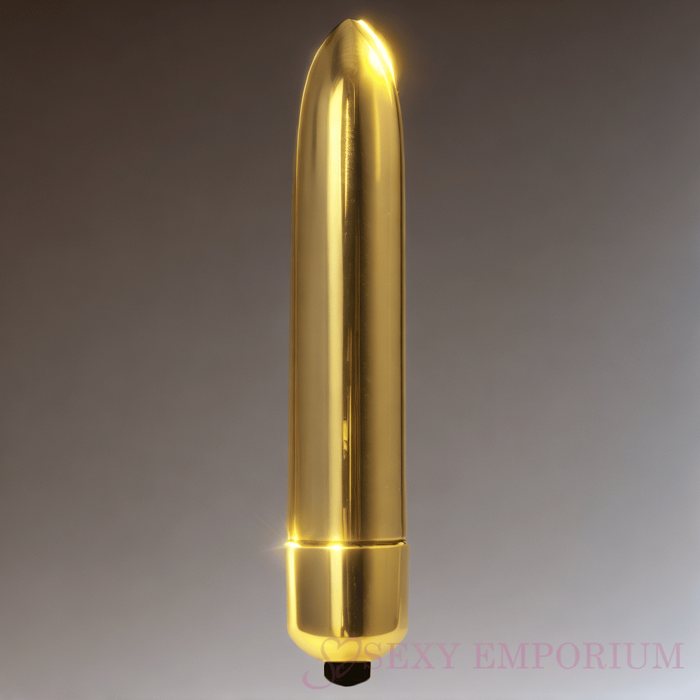 Kraftig 10 -trins kuglevibrator guld