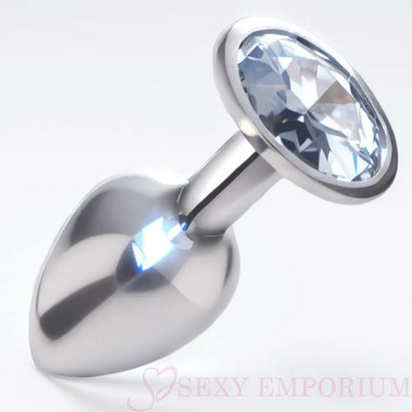 3 Inch Jewelled Beginner Metal Butt Plugs - Fast Shipping - Sale United Kingdom Stoke-on-trent