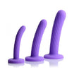 3 Piece Purple Silicone Dildo Set