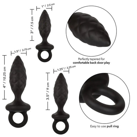 3 Piece Silicone Anal Probe Kit - Save 25% - Fast Shipping - Dildo United Kingdom Stoke-on-trent