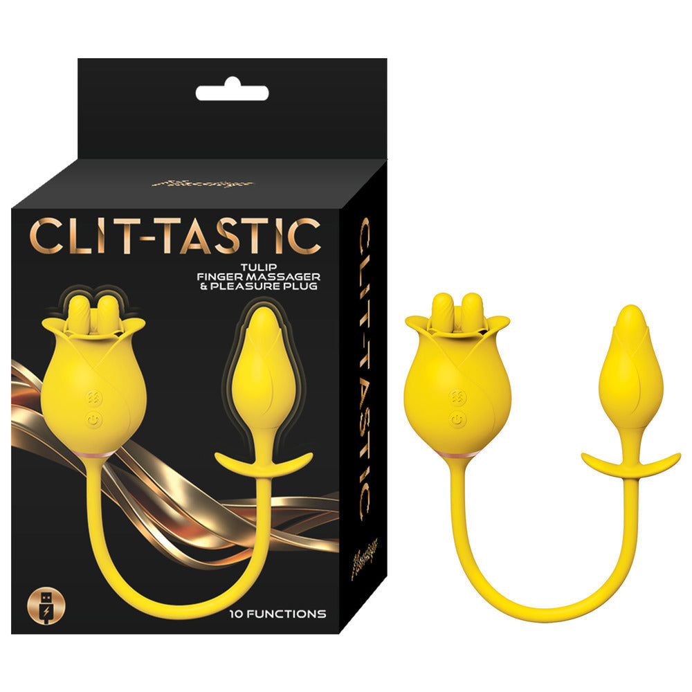 clittastic tulip انگلی مساج خوشی پلگ سیٹ