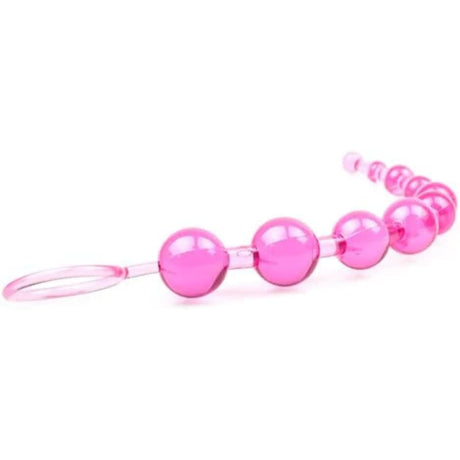 Anal Beads Sex Toy Pink - Smooth Pvc - Beginners Friendly - 11.5’’ - Save 60% - Dildo