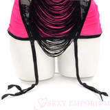 Pink and Black Caberet Bustier