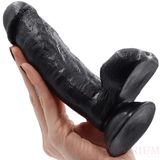 Realistische 6 inch zuignap dildo zwart