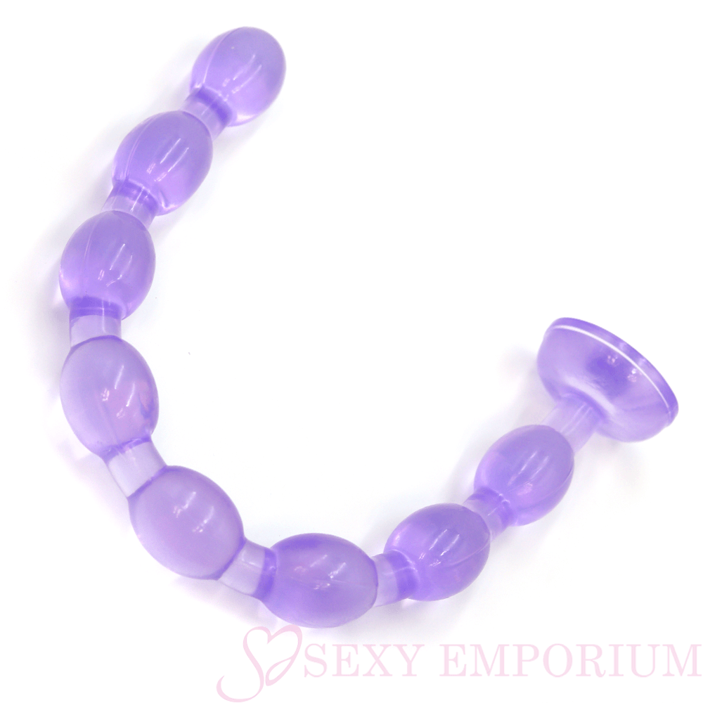 19 Inch Giant Anal Beads Purple