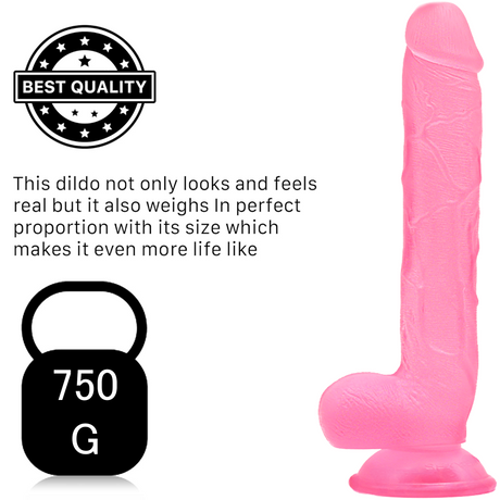 The Hung Monster Dildo – 11 Inch Pink - Dildos - Save 25% - Huge Thick Sex Toy