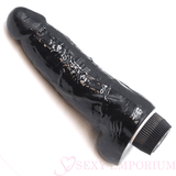 Levensechte vibrator van 7,5 inch, zwart