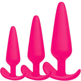 3pcs Anal Butt Plug Training Kit S/m/l Silicone Set Waterproof Flexible Women - Save 10% - 3pcs S/m/l - Sale United Kingdom Stoke-on-trent