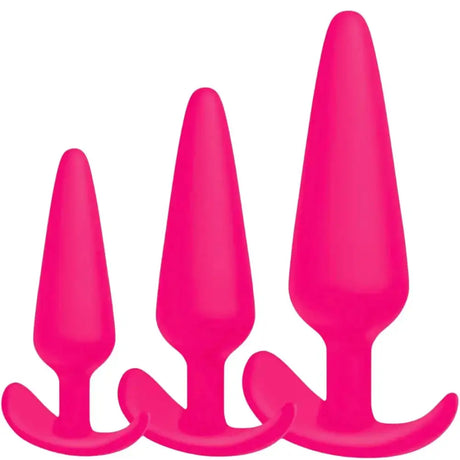 3pcs Anal Butt Plug Training Kit S/m/l Silicone Set Waterproof Flexible Women - Save 10% - 3pcs S/m/l - Sale United Kingdom Stoke-on-trent