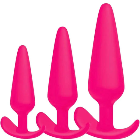 3pcs Anal Butt Plug Training Kit S/m/l Silicone Set Waterproof Flexible Women - Save 10% - 3pcs S/m/l - Sale United Kingdom Stoke-on-trent