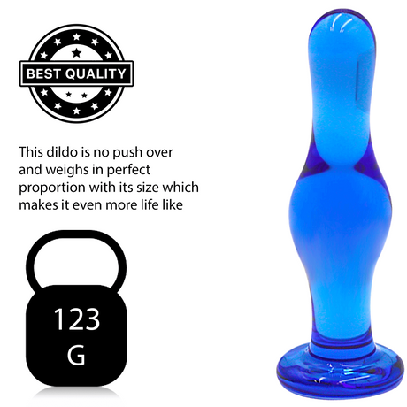 4.8 Inch Lagoon Blue Butt Plug - Dildos - Save 25% - Dildo