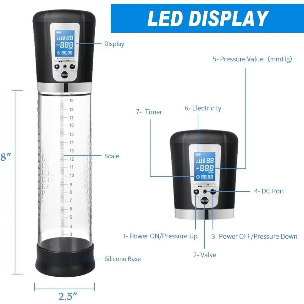 4 Suction Lcd Rechargeable Automatic Pump - Penis Pumps and Enlargers - Save 15% - Lcd - Fast Shipping - Sale United Kingdom Stoke-on-trent