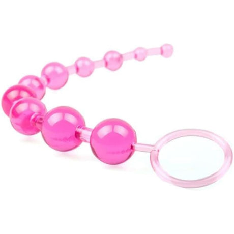 Anal Beads Sex Toy Pink - Smooth Pvc - Beginners Friendly - 11.5’’ - Save 60% - Dildo